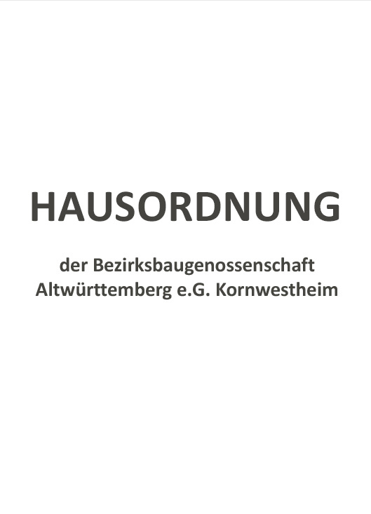 Hausordnung