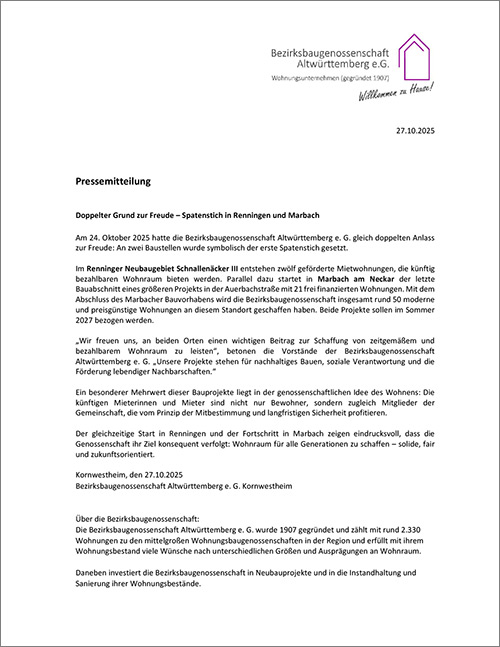 Pressemitteilung